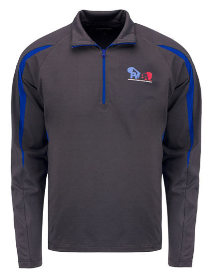 PWBA Pullover in Grey and Blue - Front View