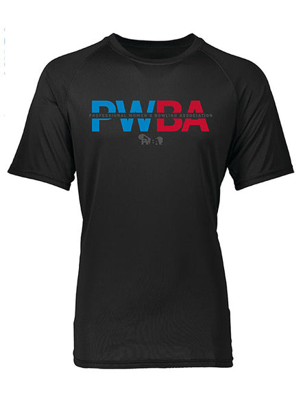 PWBA Letters Tee in Black - Front View